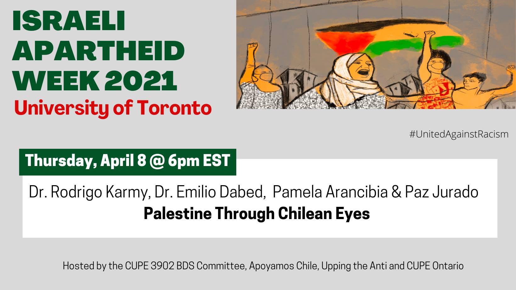 Online Event Palestine Through Chilean Eyes Israeli Apartheid