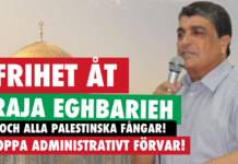 Frihet åt Raja Eghbarieh! Upprop för internationell solidaritet