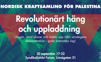Göteborg 20/9: Revolutionärt häng och uppladdning
