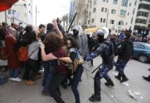 Protesters attacked in Ramallah by PA forces as Arab and international cities demonstrate for Basil al-Araj