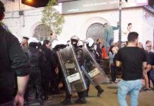 PA security forces violently attack demonstration to end sanctions on Gaza