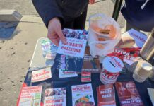 Au marché d’Aubervilliers, solidarité avec le peuple palestinien
