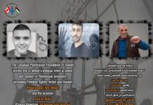 16 April, Online Event: Support Palestinian Political Prisoners