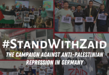#StandWithZaid-Kampagne wächst mit internationalen und deutschen Veranstaltungen, +230 Unterstützer