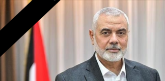 Ruhm für den Märtyrer: Ismail Haniyeh, palästinensischer Führungspolitiker, ermordet bei einem zionistischen Anschlag