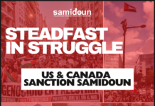 We keep resisting: US and Canada sanction Samidoun