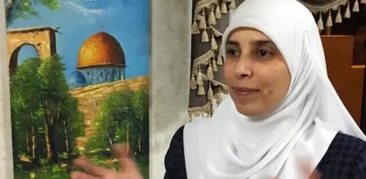 Ahlam TAmimi, exprisionera palestina liberada en el intercambio WAfa Al-Ahrar por la resistencia palestina en 2011