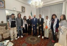 Samidoun Brussel neemt deel aan delegatie naar de Iraanse ambassade in Brussel