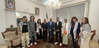Samidoun Brussel neemt deel aan delegatie naar de Iraanse ambassade in Brussel