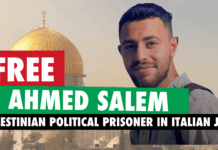 The case of Ahmed Salem: Palestinian refugee imprisoned in Italy