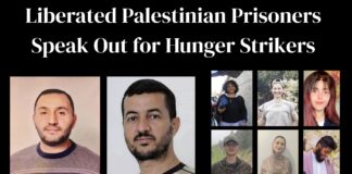 Liberated Palestinian prisoners express support for hunger-striking prisoners in British jails