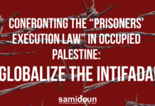 Call to action against the “Prisoners’ Execution Law” in occupied Palestine: Globalize the Intifada!