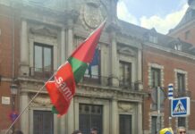 Madrid: Samidoun participa en concentración antiimperialista en solidaridad con Cuba y Palestina