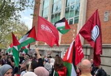 Madrid demonstration stands in solidarity with Lebanon against Zionist aggression and massacres
