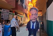 Nahr el-Bared camp holds mock execution of Ben-Gvir in support of Palestinian prisoners, demands “Israel” out of FIFA